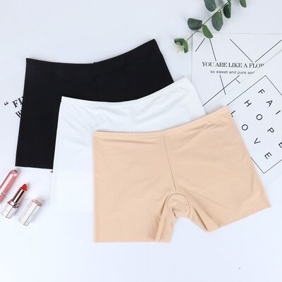 taobao agent 2 Free Shipping Summer Lotus 3301 Bamboo charcoal without trace ice silk anti -light trousers bottoming the middle waist safety pants lady