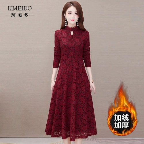 Утепленное кружевное свадебное платье для матери, в западном стиле