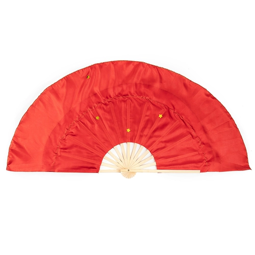 8 -INCH Real Silk Rongchang Fan Dancing Special's Special Dance Gangbang Yunnan Yunnan Flower Drum Fan Практика фаната Xiahong Fan