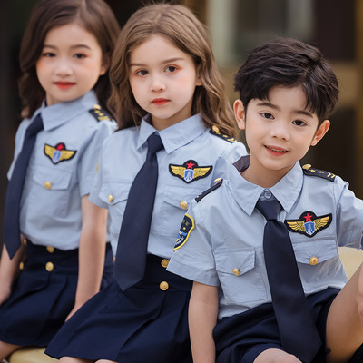 taobao agent Navy children's summer clothing, summer uniform