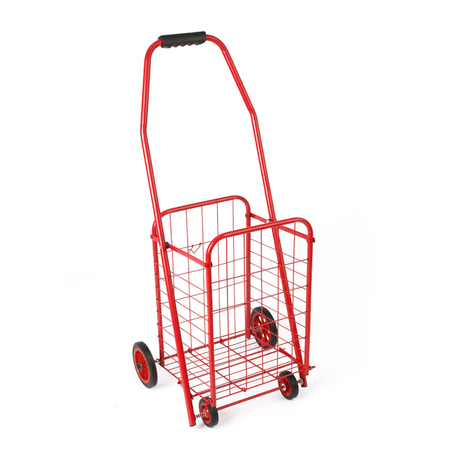 伟经便捷可折叠铁网购物车买菜车