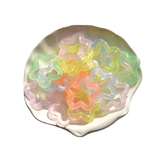 Акриловые бусины, аксессуар, аксессуары, серьги, подвеска, в цветочек, DIY