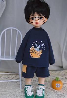 taobao agent Water Doll BJD 6 -point baby jacket tiger sweaters and guard pants set free shipping