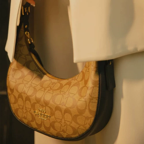 Универсальная плетеная сумка подмышку, сумка на одно плечо, Гонконг, коллекция 2023, из натуральной кожи