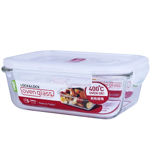 Лексиэле пряжка стекло сохранение рисовой коробки микроволновая печь Студенческая офисная работник Прямоугольный бенто сопротивление высокотемпературной холодильник