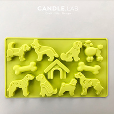 Ароматерапия DIY материалы/инструменты candle.lab | 多品种狗狗diy香薰石膏蜡烛扩香石手工硅胶模具28