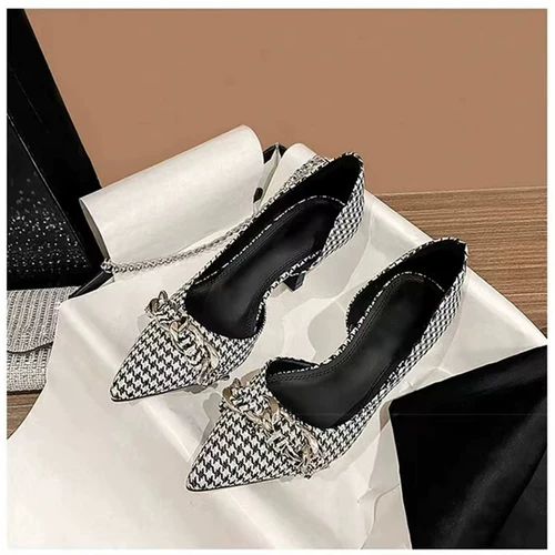 Модная обувь на высоком каблуке, универсальные свадебные туфли с заостренным носом, осенняя