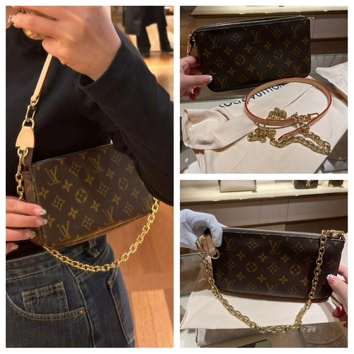 Цепь, классическая сумка подмышку, сумка на одно плечо, на цепочке