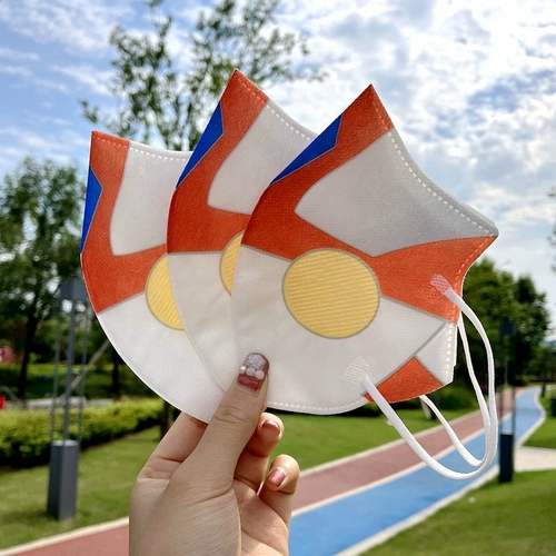 Трехмерная одноразовая летняя тонкая дышащая мультяшная детская медицинская маска для мальчиков, 3D