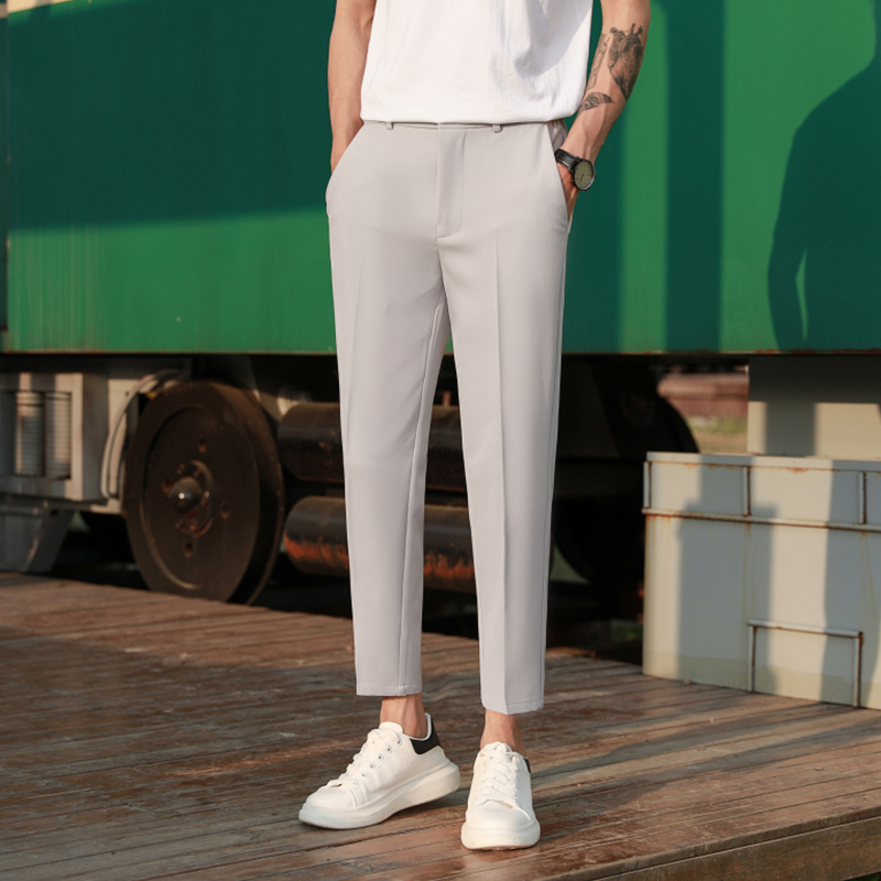 light gray pants