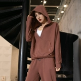 Спортивная летняя толстовка с капюшоном для спортзала, лонгслив, одежда для йоги, свободный крой, в корейском стиле, для бега