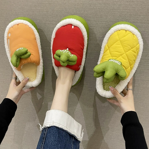 Тапочки, демисезонная милая обувь на платформе, коллекция 2022