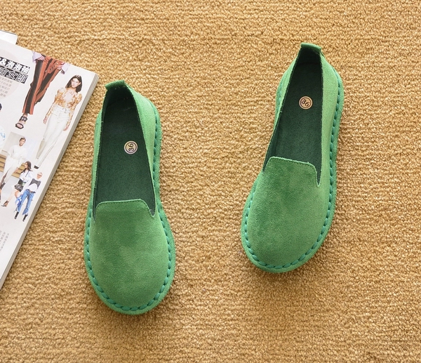 レディーススリッポン 足に優しい本革調レディーススリッポン