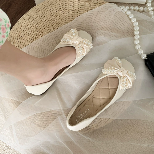 Обувь, туфли с бантиком, коллекция 2022, осенняя