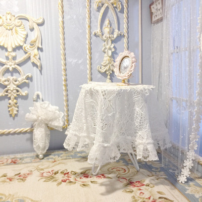 taobao agent BJD6 Sub -table+lace desktop French Blythe small Bubaby OB27 uses furniture baby house to take pictures props