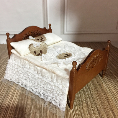 taobao agent OB11 bedding custom doll bed GSC clay scene photography props BJD12 points baby house furniture