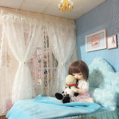 taobao agent BJD curtain window screen background photography props 3 minutes, 4 minutes 6 minutes, 8 minutes 30cm60 cm doll furniture
