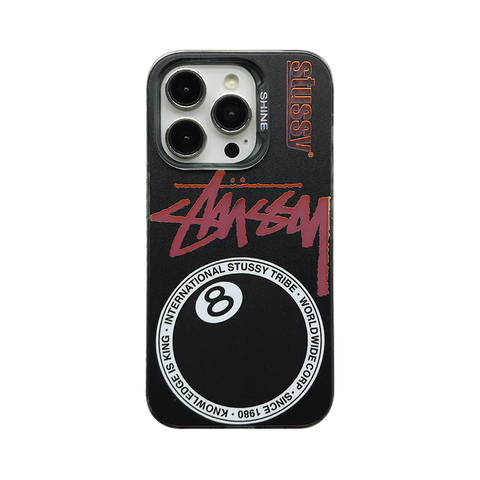 Stussy Trendy Fashionable 8 Ball Phone Case for iPhone 17, 16, 15