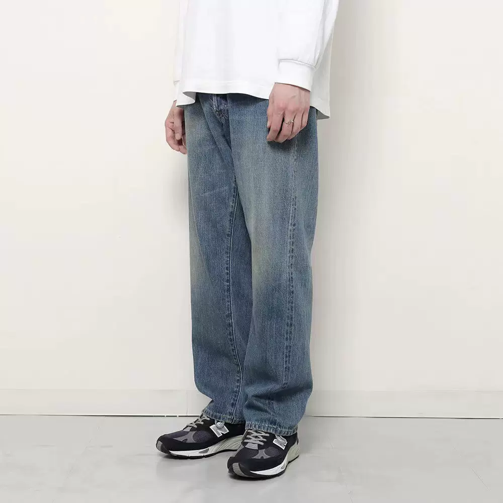 订购A.PRESSE Washed Denim Pants E 日产水洗赤耳牛仔长裤23AW-Taobao