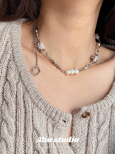 Брендовое ожерелье, металлическая цепь из нержавеющей стали, чокер, цепочка до ключиц, европейский стиль