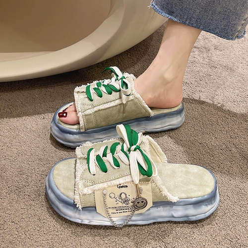 Tide, сексуальные летние тапочки, обувь, универсальные тканевые сандалии, коллекция 2022, в корейском стиле