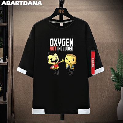 taobao agent Oxygen game oxygen not influded peripheral cotton ribbon half -sleeved round neck short -sleeved men and women summer T -shirt