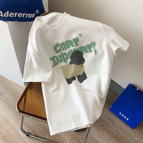 Tide, хлопковая летняя дизайнерская футболка, 2023, оверсайз, тренд сезона