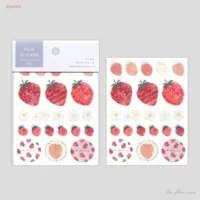 44 Strawberry Stickers