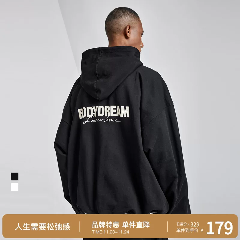 [5-я годовщина лимитированная] Bodydream силуэт повседневное американское хлопковое - стиль хлопковая шапка свитер пара худи