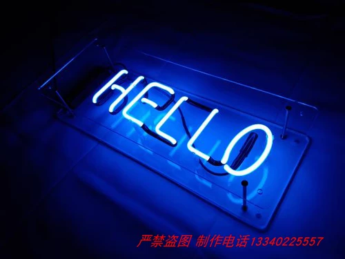 Стеклянная неоновая лампа