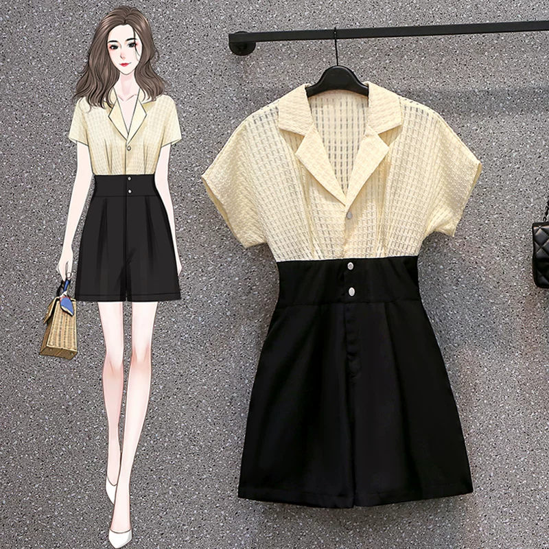 Летний боди-комбинезон, модный overall, юбка, западный стиль, свободный крой