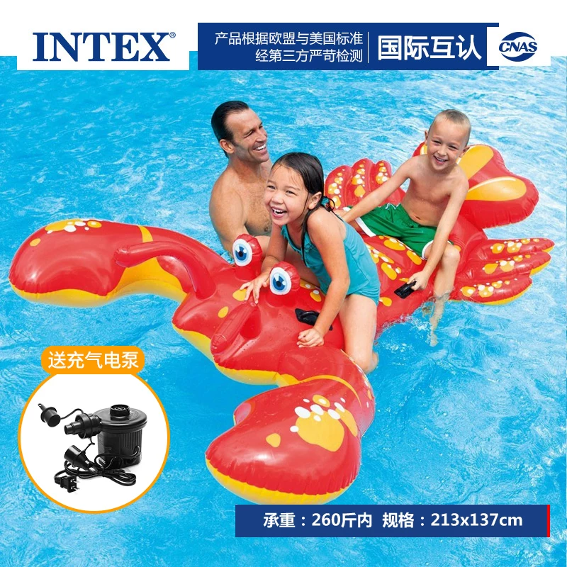 Плавательный надувной круг INTEX для взрослых, надувная игрушка, фламинго, единорог