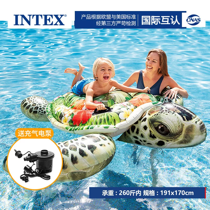 Плавательный надувной круг INTEX для взрослых, надувная игрушка, фламинго, единорог