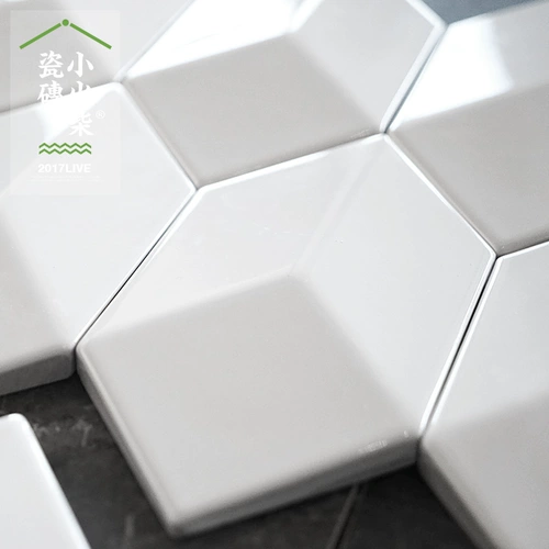 Маленькая матча трехмерная кирпичная шестиугольная кирпичная глазурованная плит