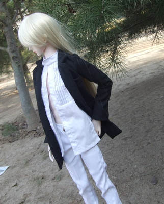 taobao agent BJD baby clothes BJD SD long white shirt (4 minutes, 3 minutes, 1/4,1/3, uncle)