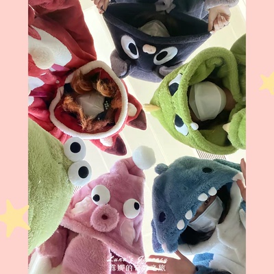 taobao agent Pijama, coral dinosaur, velvet winter cute plush bathrobe, octopus