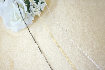 taobao agent Flavors iron chain metal iron chain cross iron chain 0.6mm handmade DIY jewelry accessories