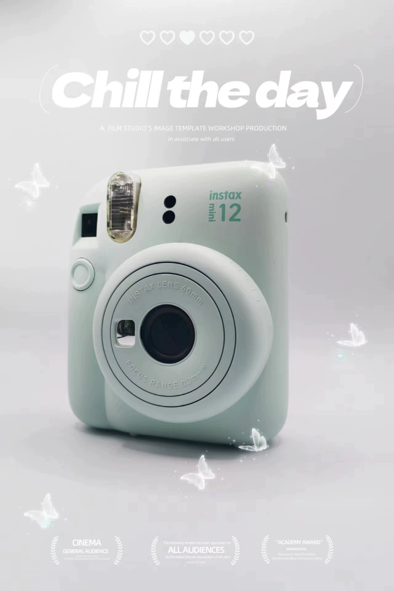Фотоаппарат (Fuji) mini12 японская версия — мгновенная съёмка, пастельные цвета, шнурок и батареи