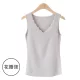 Dàn cộng với nhung áo vest của phụ nữ mùa đông ấm áp và dày hơn áo sơ mi đáy quần cotton slim top 2019 phong cách bên trong không tay - Áo ba lỗ