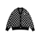Черные ретро шахматы, кардиган