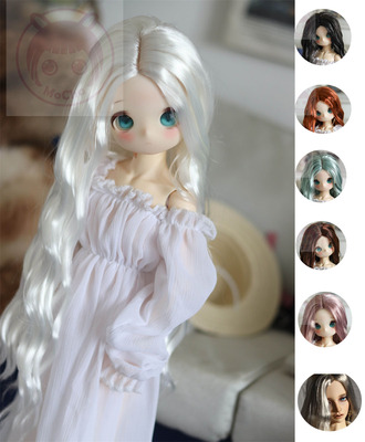taobao agent BJD wig SD 3 points, 4 minutes 6 points, 6 -point giant baby milk silk is easy to get long curly hair gray black spot