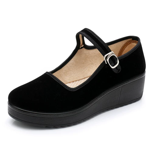 Слипоны, обувь, рабочие танцующие нескользящие туфли для матери, мягкая подошва