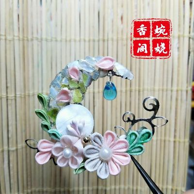 taobao agent Wan Lao Xianggang and Fengxian Zhengshi hairpin Monthly flowers can be used to change the brooches full of free shipping