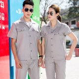 Хлопковый комбинезон, износостойкие тонкие штаны, короткий рукав, делается под заказ, с печатью вашего логотипа