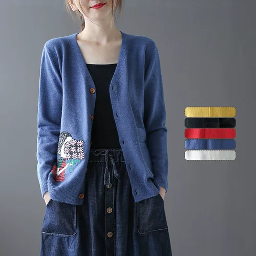 Ретро осенний кардиган, лонгслив, свитер, куртка, защита от солнца