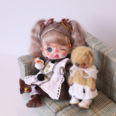 taobao agent YMY doll clothing 12 points BJD plain body garden wind replacement set Molly doll OB11 clothes 15cm spot