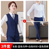 Синий жилет, рубашка, штаны