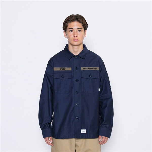 wtaps BUDS / LS / COTTON. TWILL NAVY www.krzysztofbialy.com