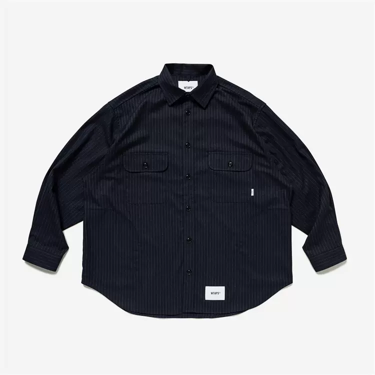 國倉WTAPS WCPO 01/LS/COTTON.FLANNEL 兩口袋長袖襯衫22SS