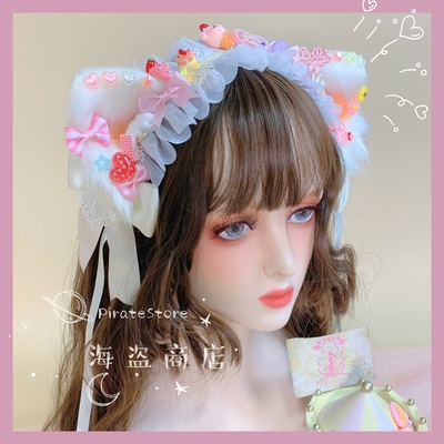 taobao agent Genuine headband, cute strawberry, Lolita style